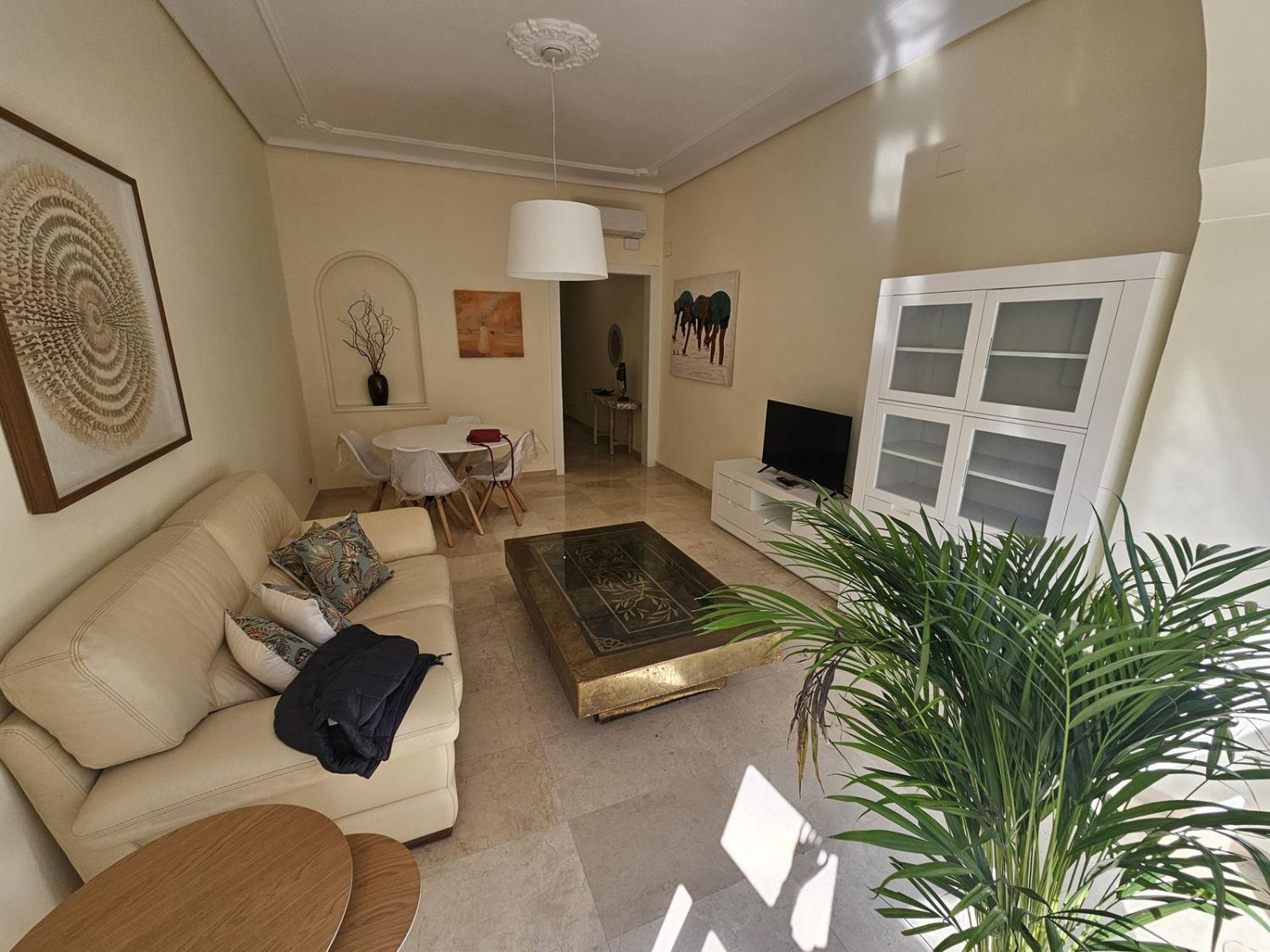 Living room of Flat to rent in Castellón de la Plana / Castelló de la Plana  with Air Conditioner, Heating and Terrace