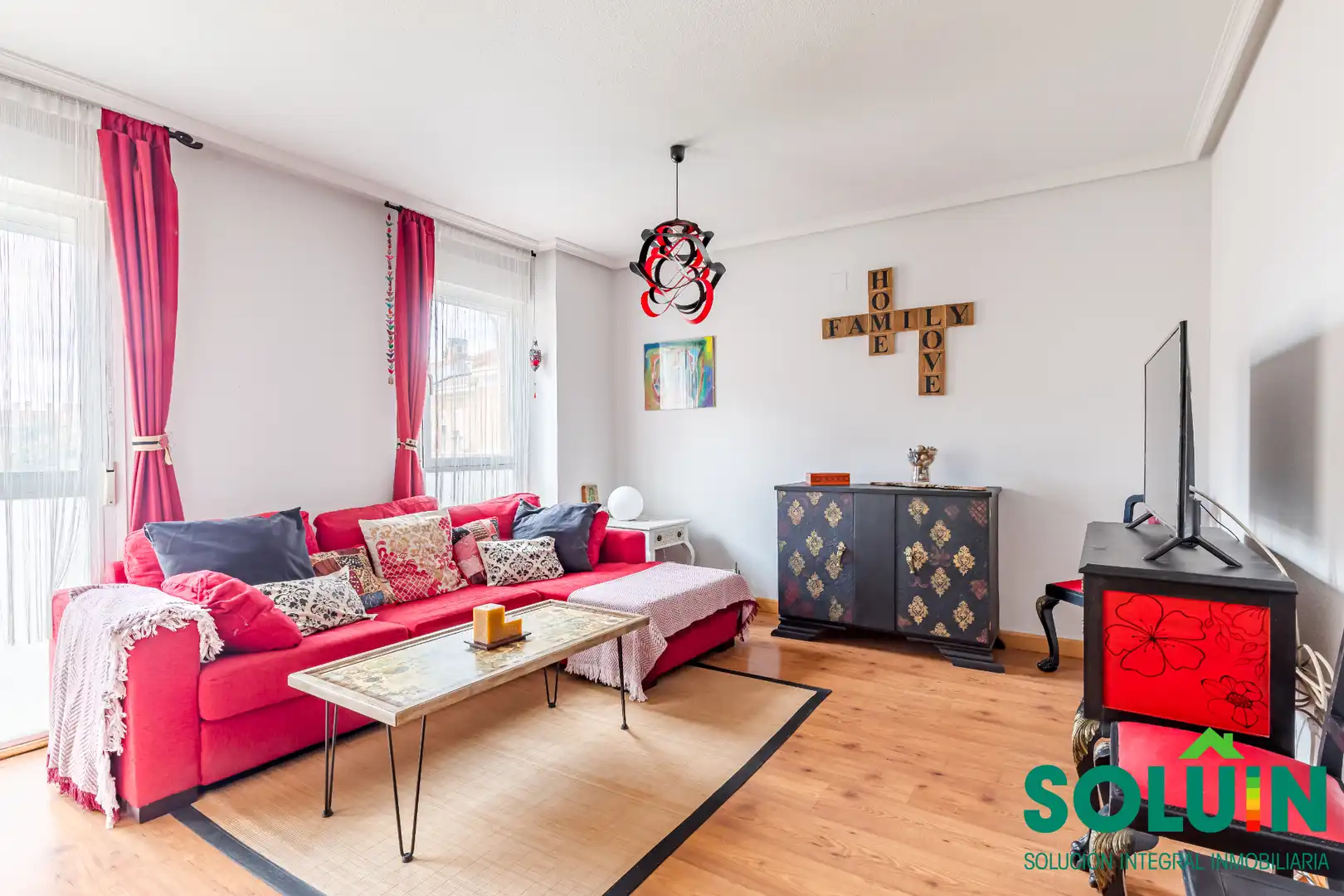 Sala de estar de Piso en venta en San Martín de la Vega con Calefacción, Parquet y Trastero
