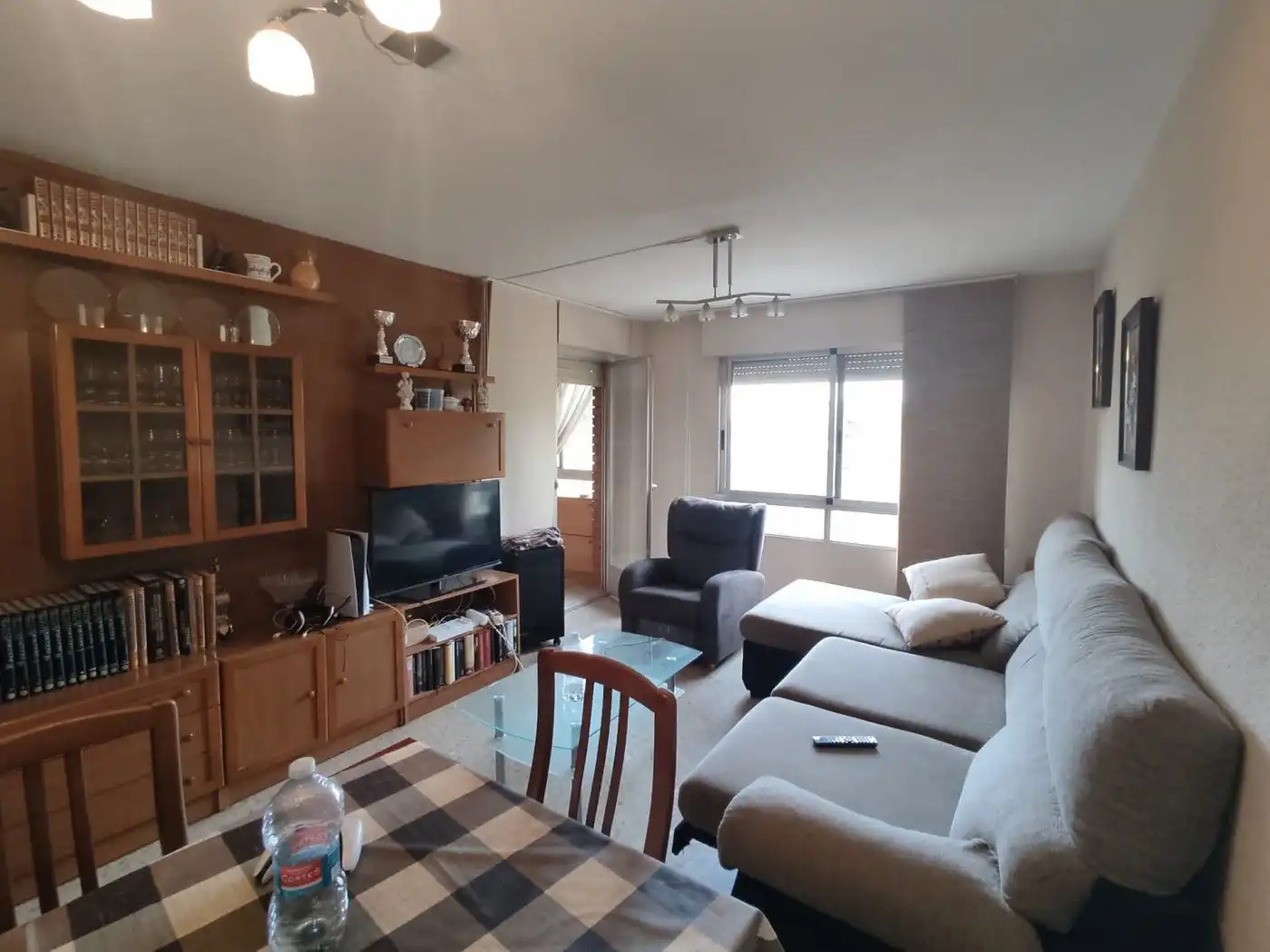 Living room of Flat for rent in Castellón de la Plana / Castelló de la Plana  with Terrace and Furnished