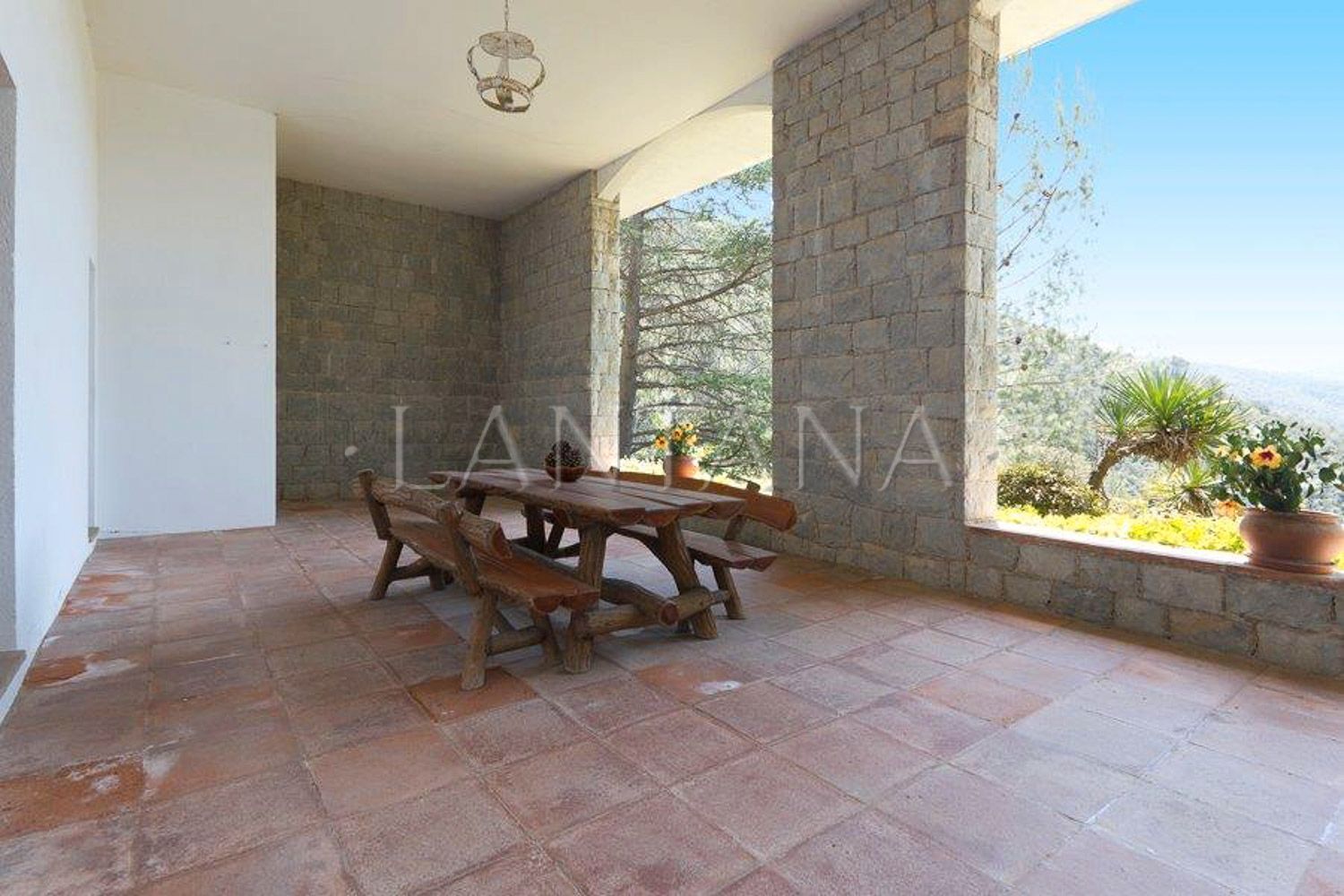 Terrassa de Casa o xalet en venda en Figaró-Montmany amb Calefacció, Jardí privat i Terrassa