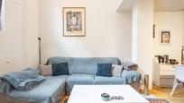 Sala d'estar de Pis en venda en  Barcelona Capital amb Parquet, Terrassa i Balcó