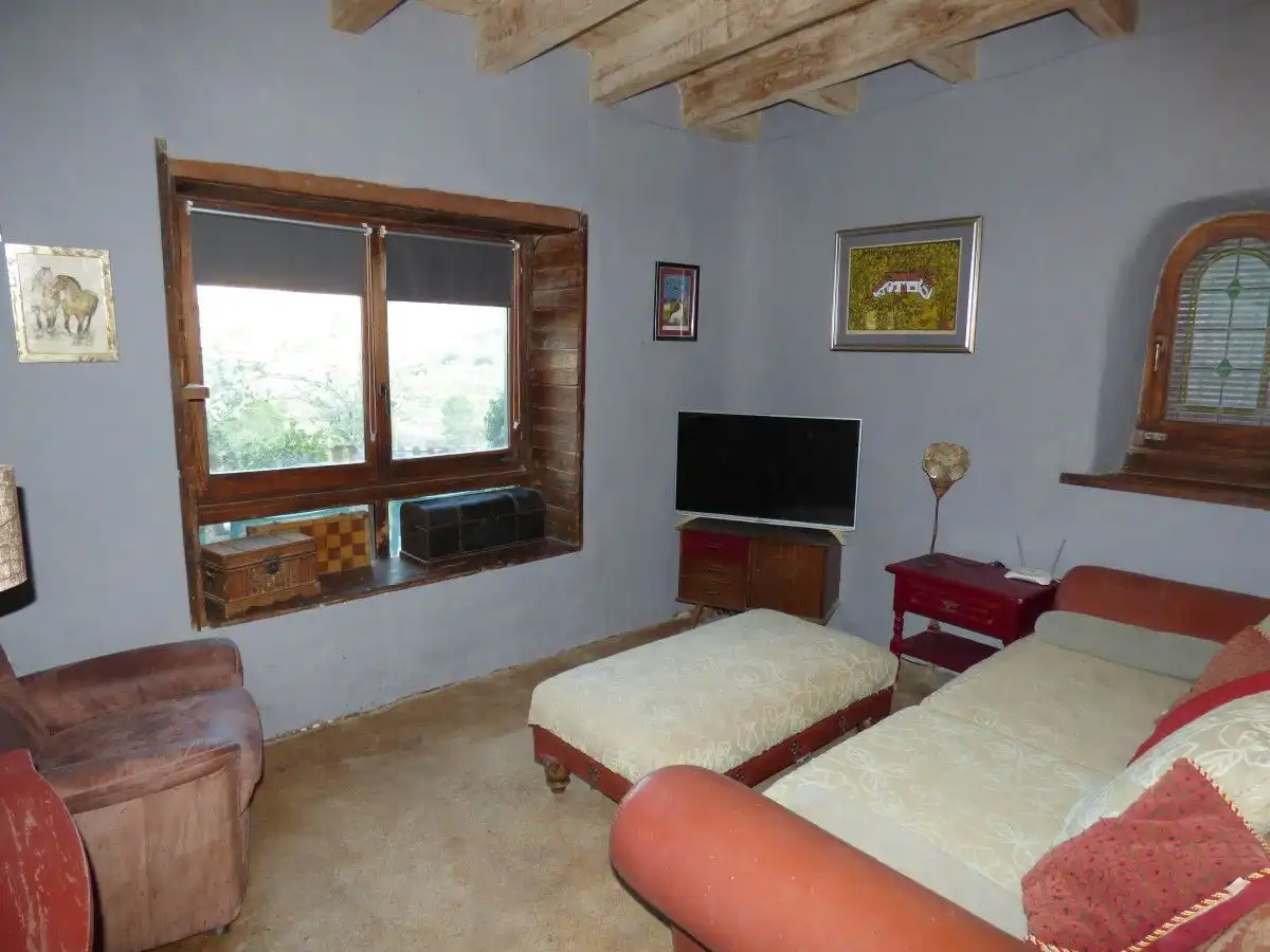 Sala d'estar de Finca rústica en venda en Orxeta amb Jardí privat, Terrassa i Traster