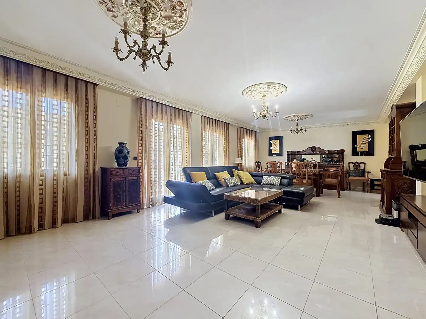 Sala de estar de Casa o chalet en venta en Beneixama con Aire acondicionado, Calefacción y Terraza