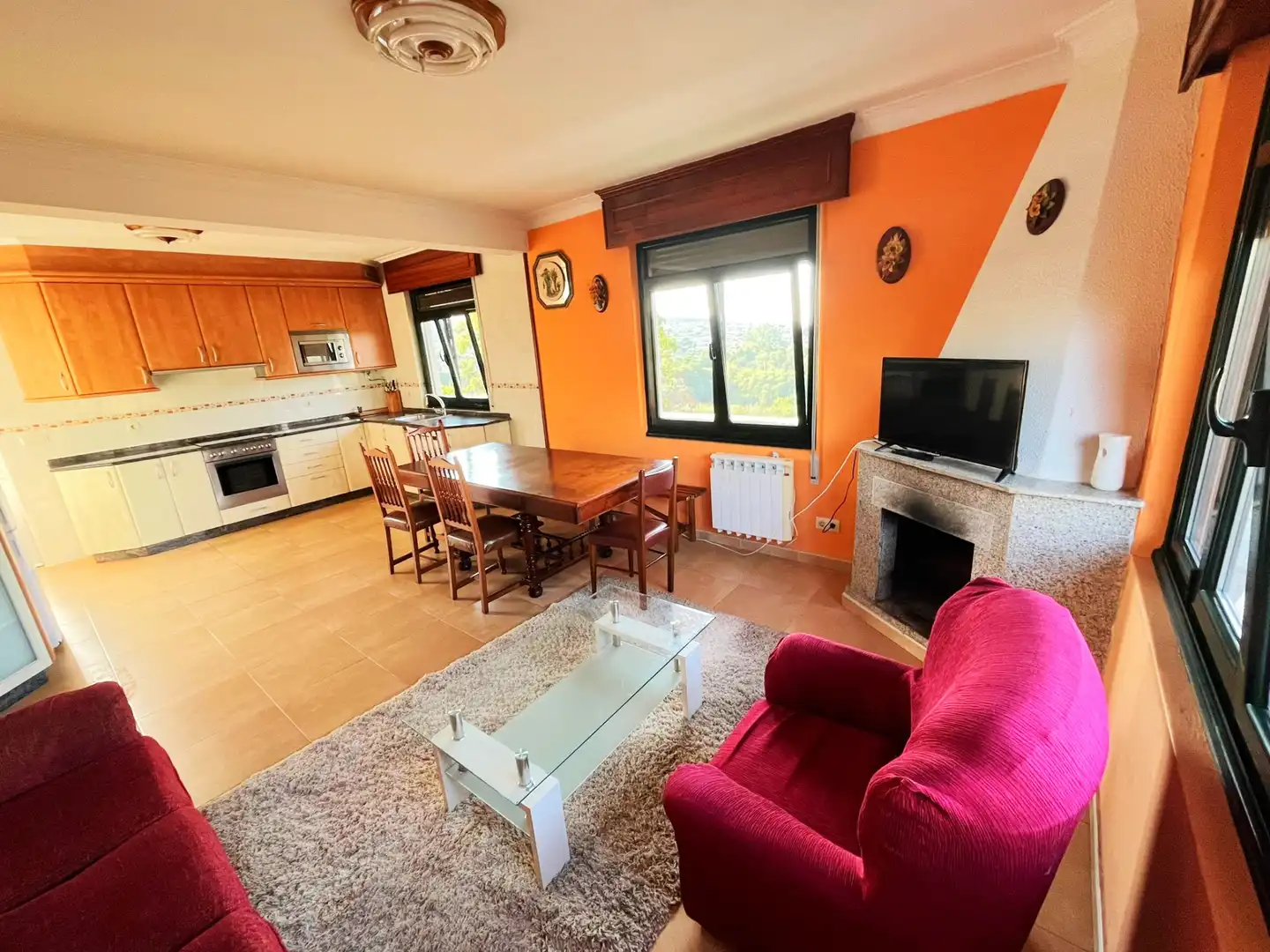 Sala de estar de Casa o chalet en venta en Valdoviño con Jardín privado, Terraza y Amueblado