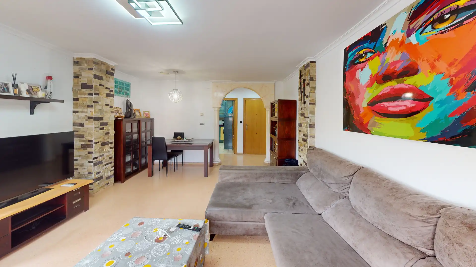 Sala de estar de Piso en venta en Elche / Elx con Aire acondicionado, Amueblado y Horno