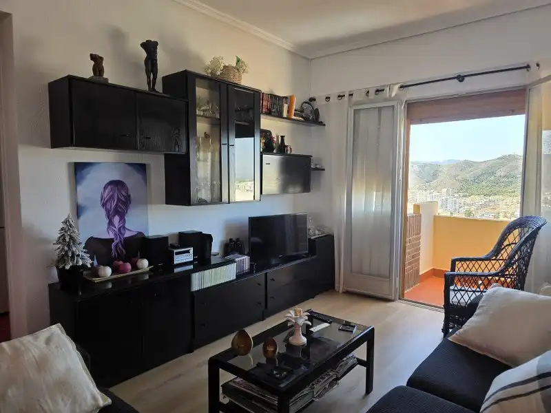Wohnzimmer von Wohnungen zum Verkauf in Cullera mit Klimaanlage, Heizung und Parkett