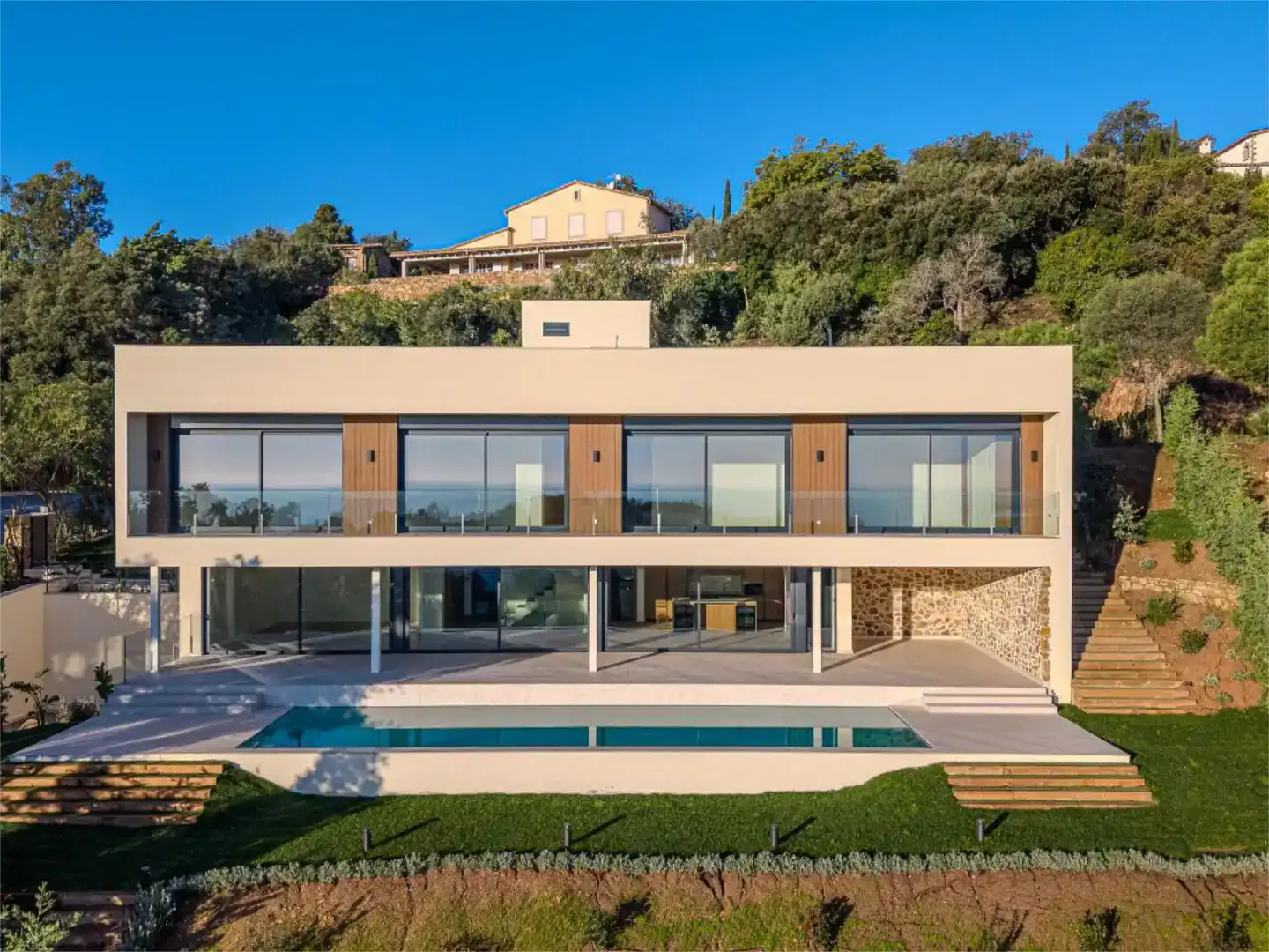 Vista exterior de Casa o xalet en venda en Castell d'Aro, Platja d'Aro i s'Agaró amb Aire condicionat, Piscina i Balcó