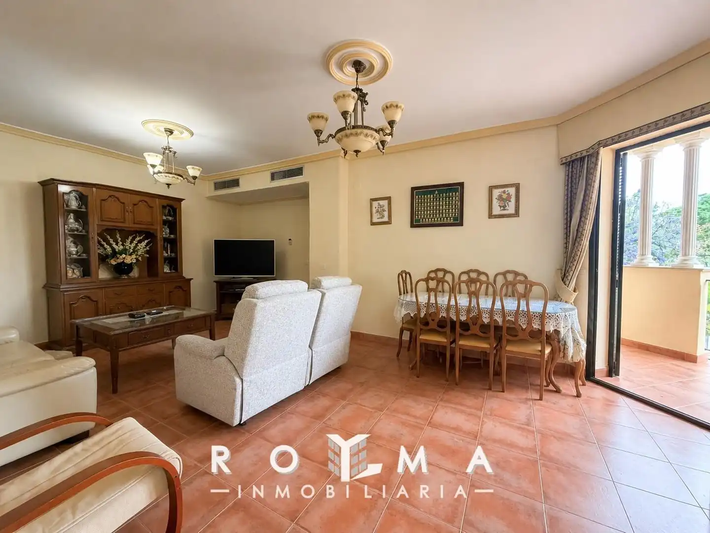 Sala de estar de Apartamento en venta en Dos Hermanas con Aire acondicionado, Calefacción y Terraza
