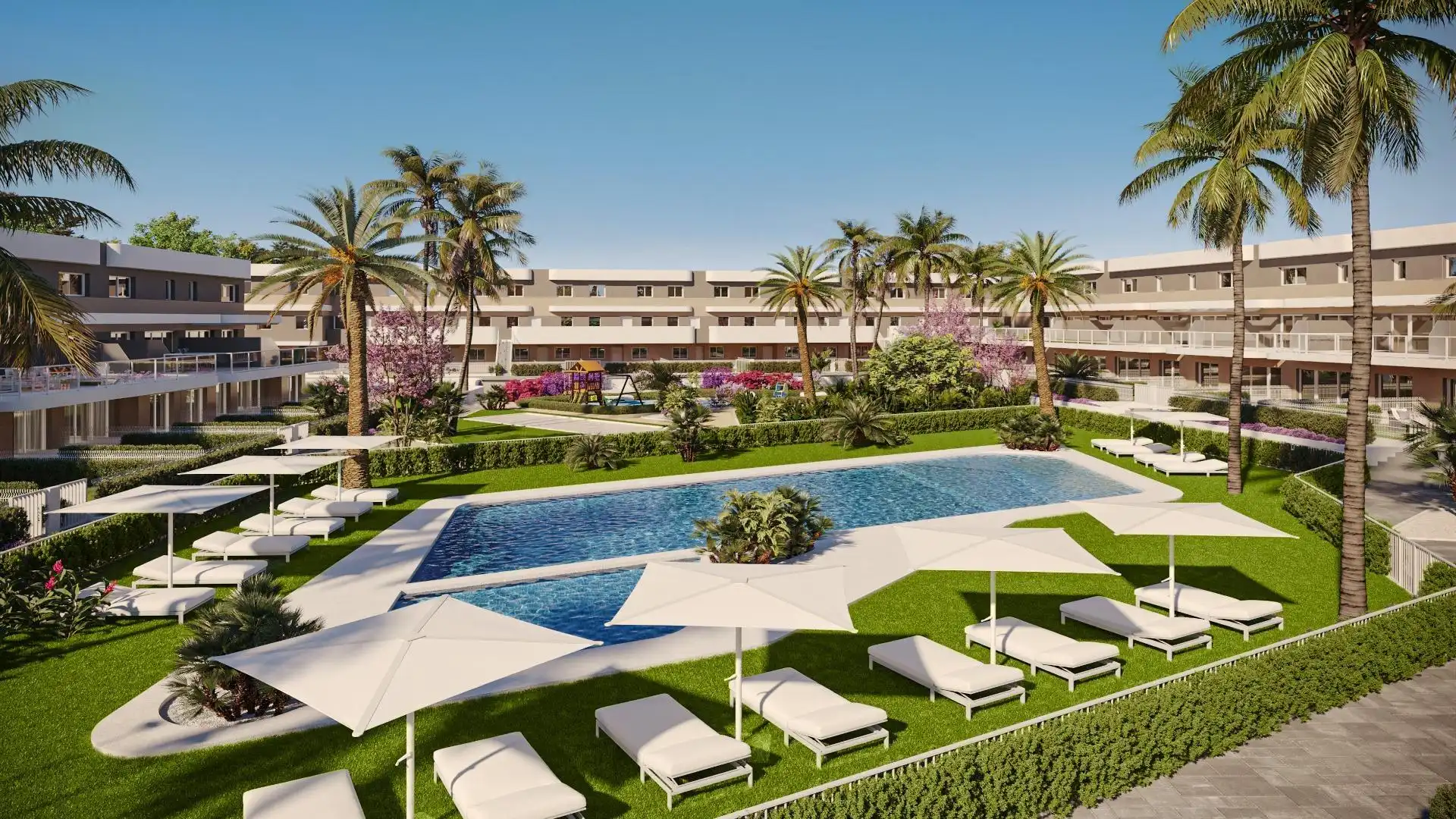 Jardí de Apartament en venda en Monforte del Cid amb Aire condicionat, Calefacció i Jardí privat