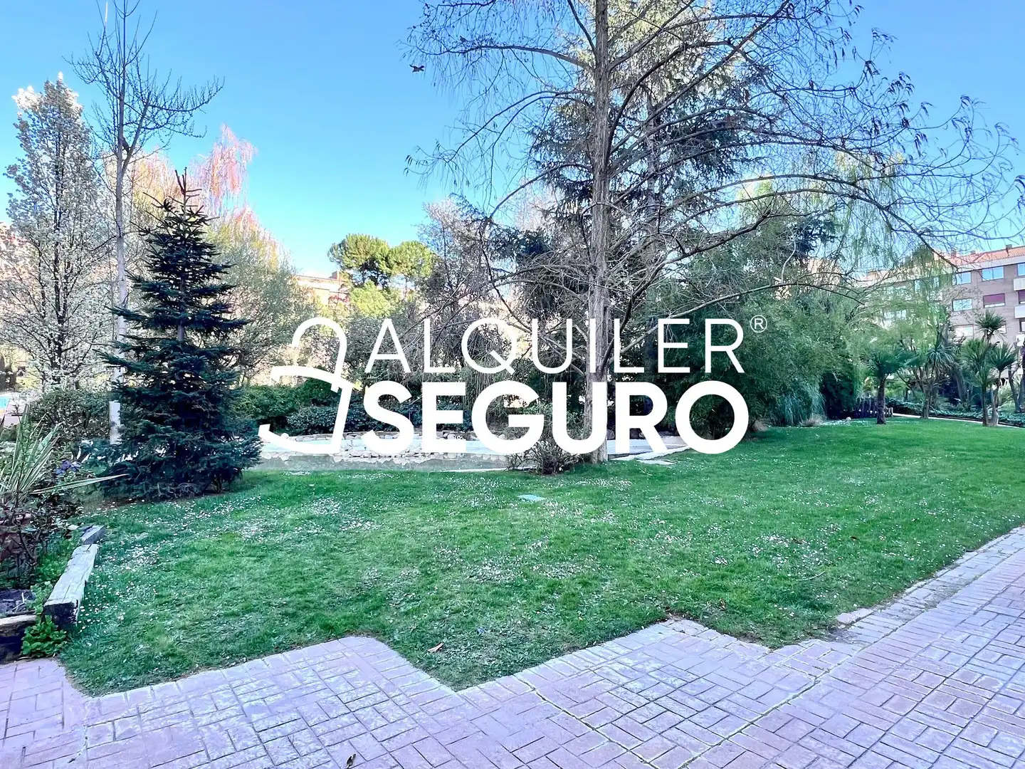 Jardín de Piso de alquiler en Madrid con Aire acondicionado, Calefacción y Terraza