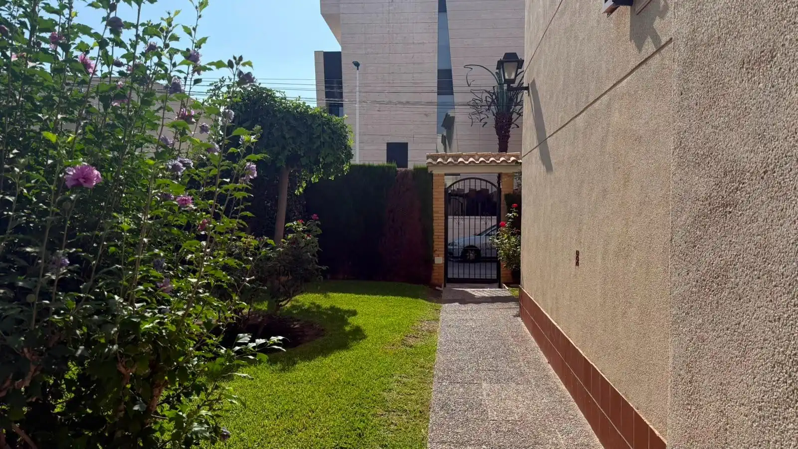Jardí de Apartament en venda en San Javier amb Moblat, Balcó i Piscina comunitària