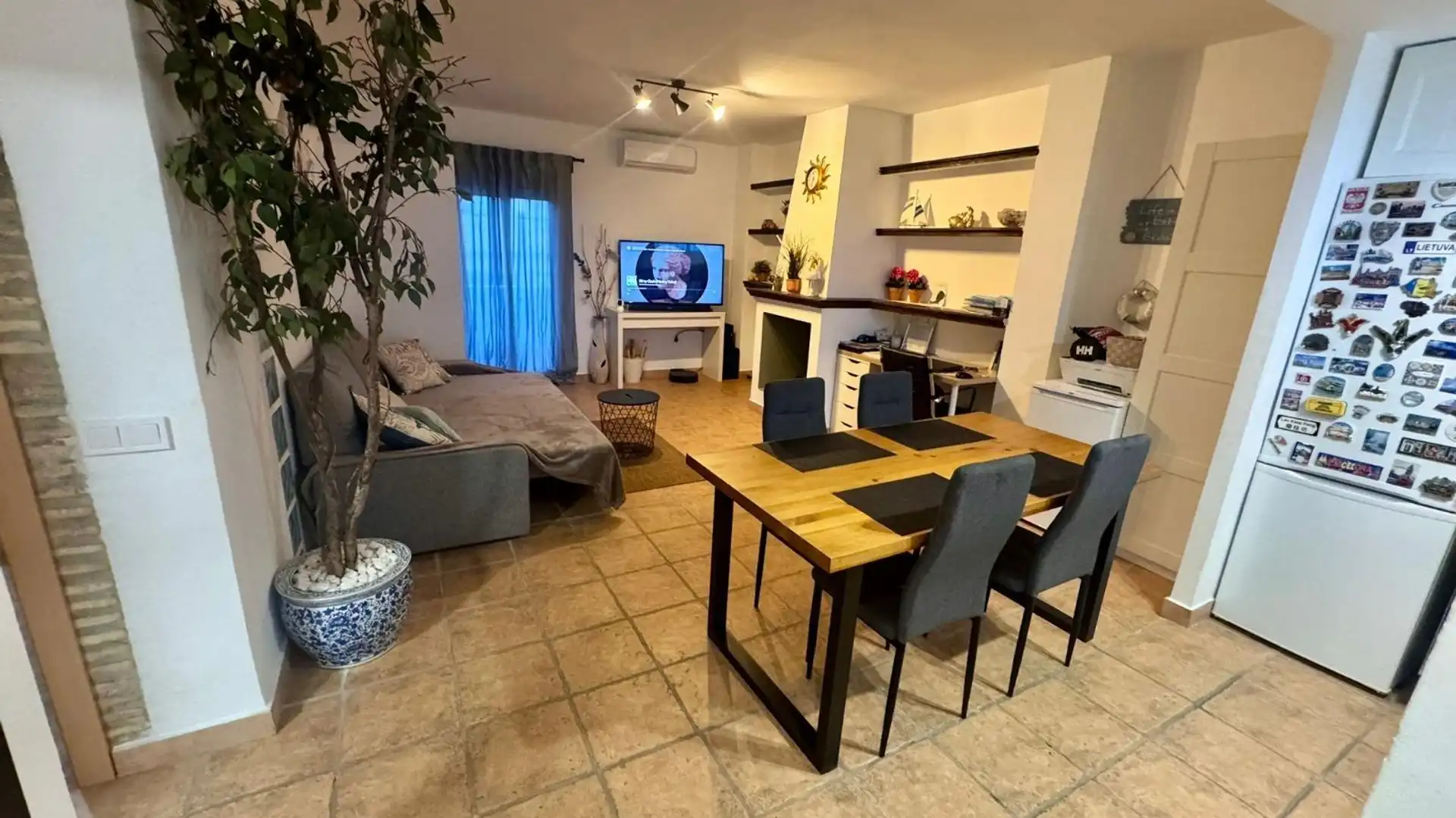 Living room of Flat for sale in La Pobla de Farnals  with Private garden, Terrace and Furnished