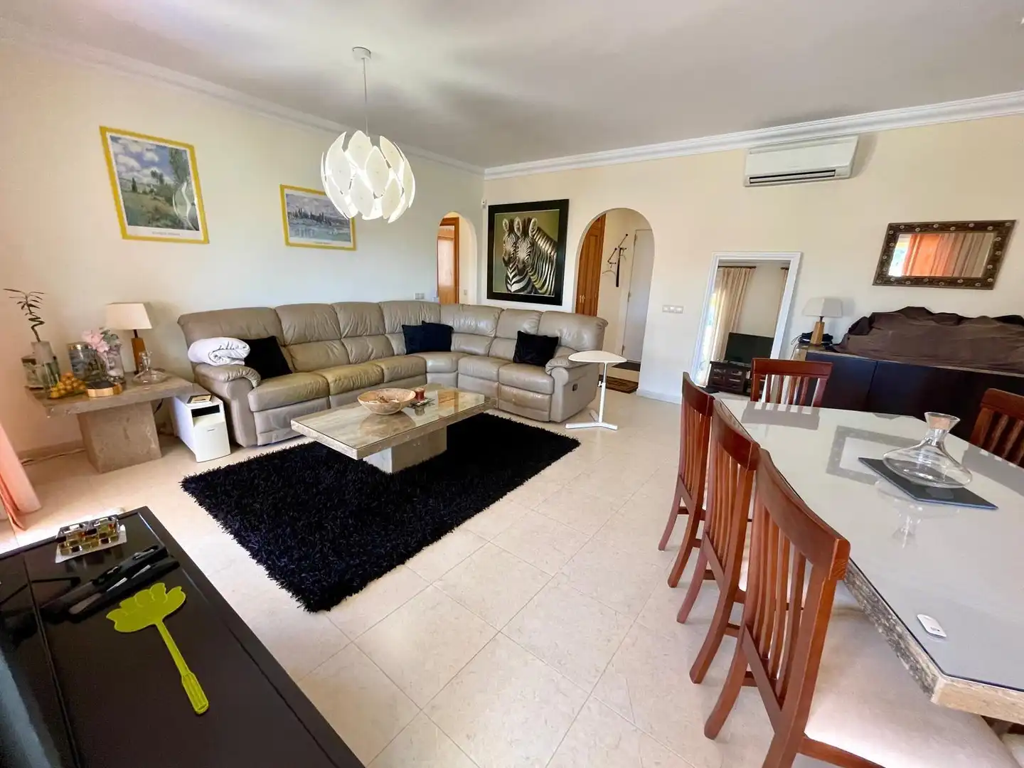 Sala de estar de Ático en venta en Mijas con Aire acondicionado, Calefacción y Jardín privado