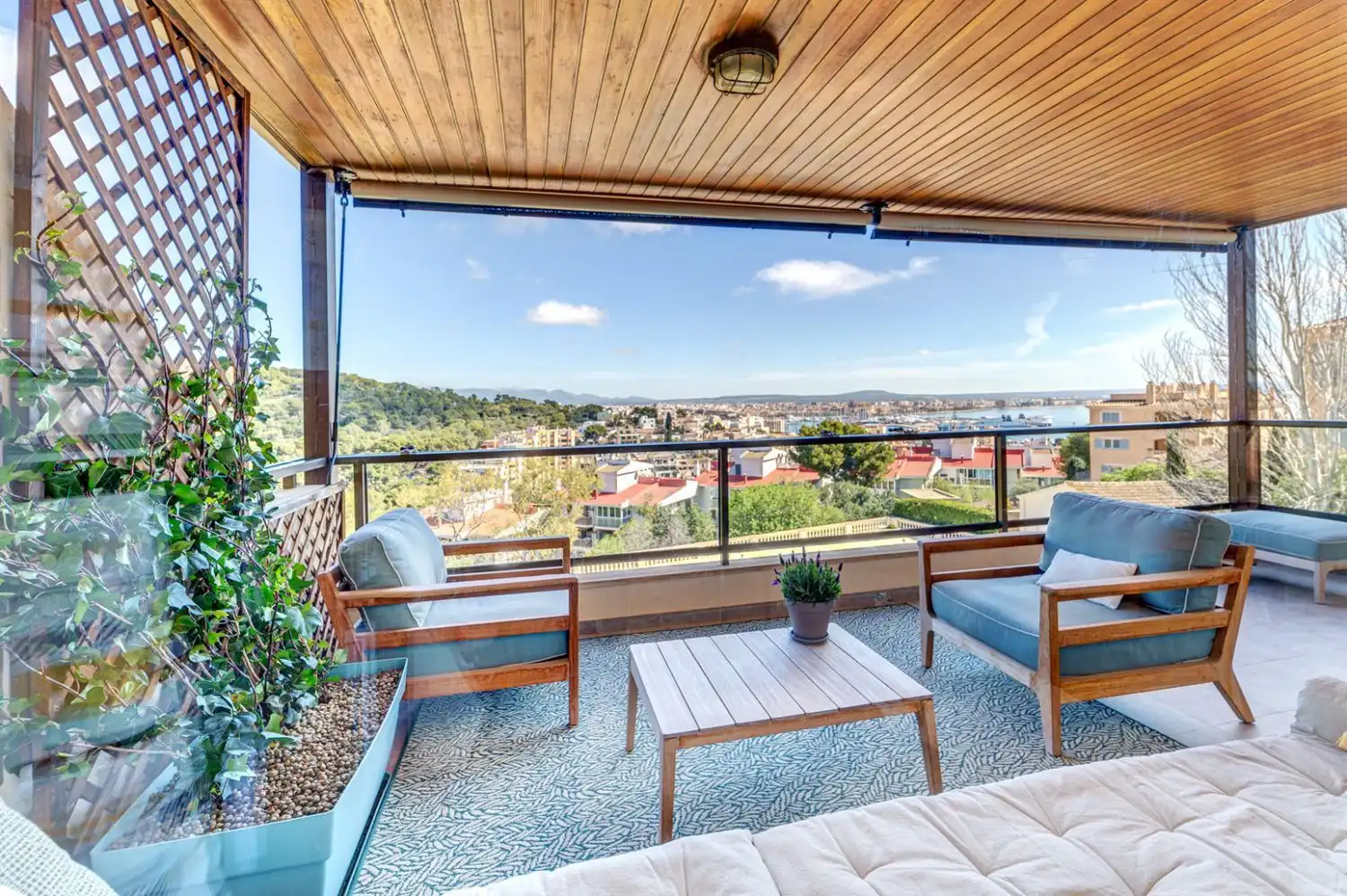 Terrace of Flat for sale in  Palma de Mallorca  with Air Conditioner, Private garden and Parquet flooring