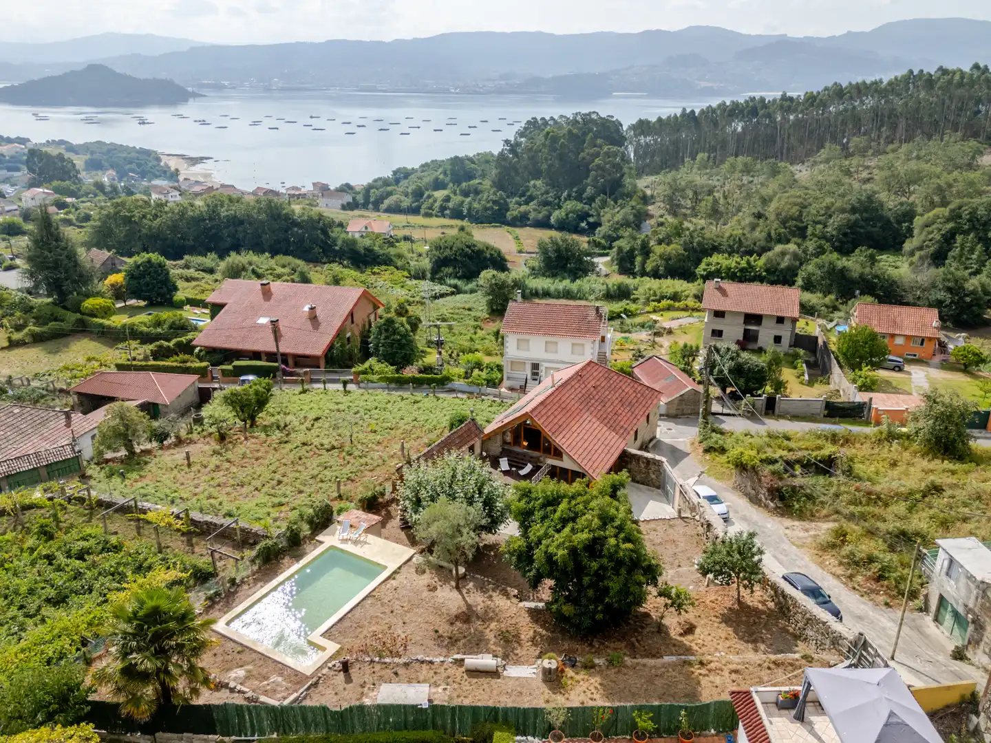 Exterior view of Country homes for sale in Poio  with Swimming Pool and Furnished