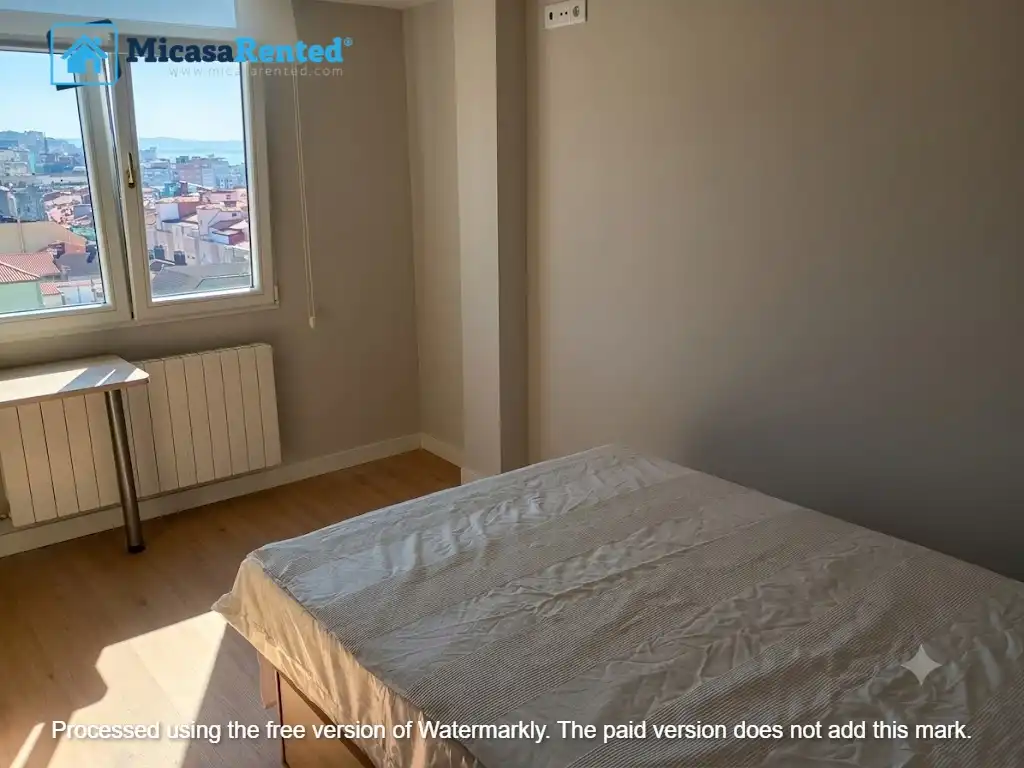 Schlafzimmer von Wohnung zur Miete in Santander mit Heizung, Möbliert und Ofen