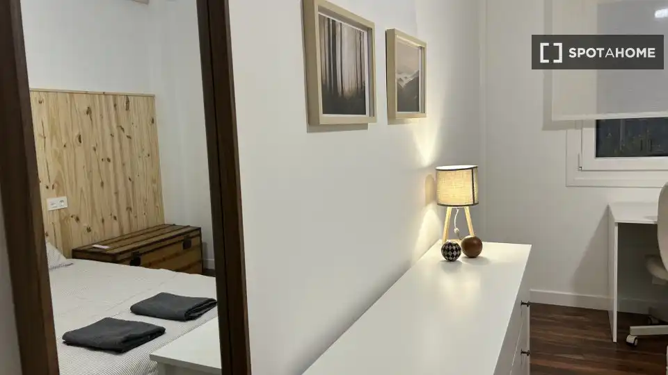 Habitación de Piso para compartir en Bilbao  con Aire acondicionado, Terraza y Amueblado