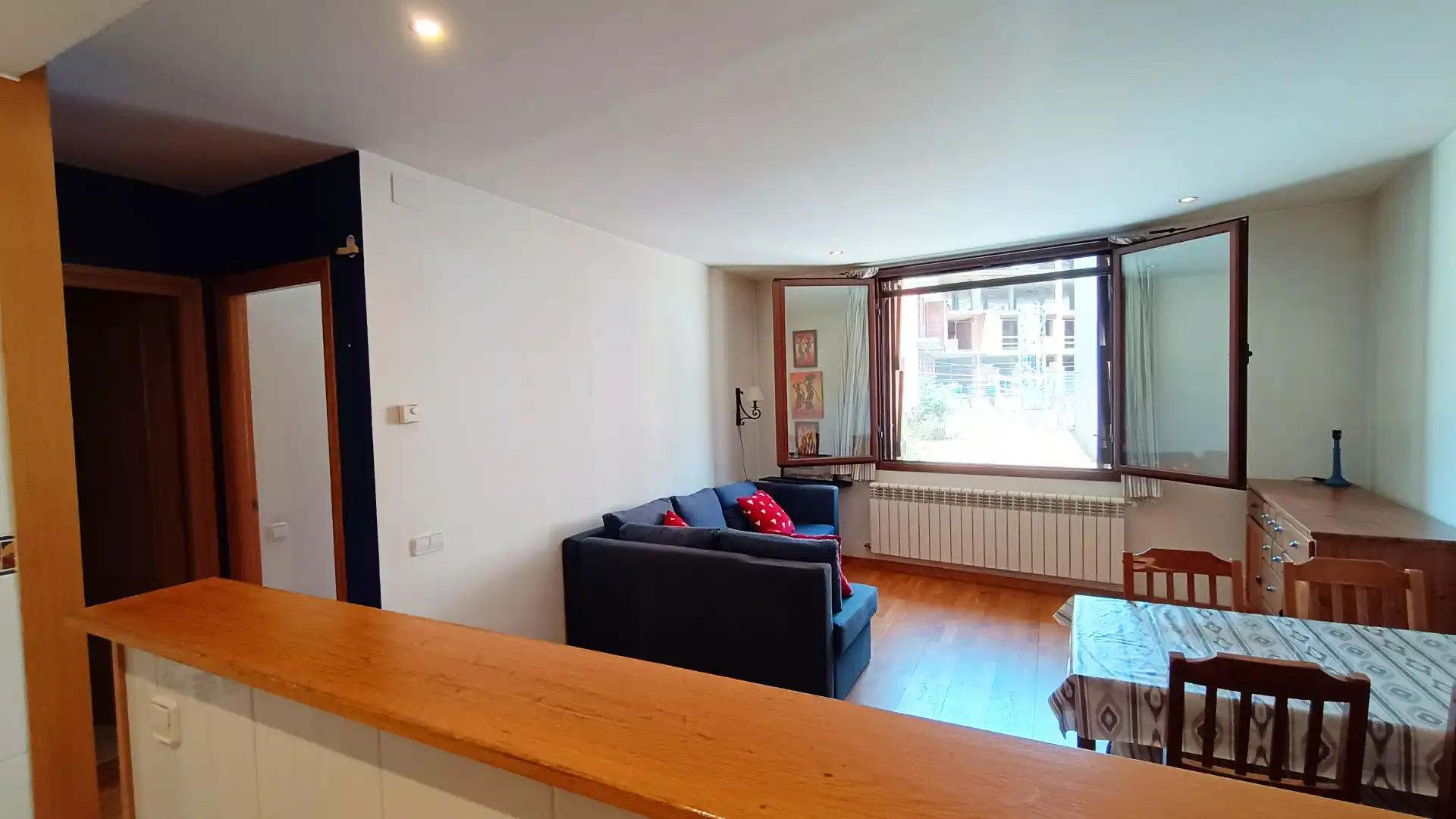Living room of Flat for sale in Sort  with Heating, Parquet flooring and Furnished