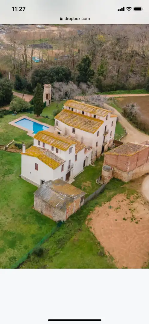 Vista exterior de Finca rústica en venda en Santa Cristina d'Aro amb Aire condicionat, Calefacció i Jardí privat