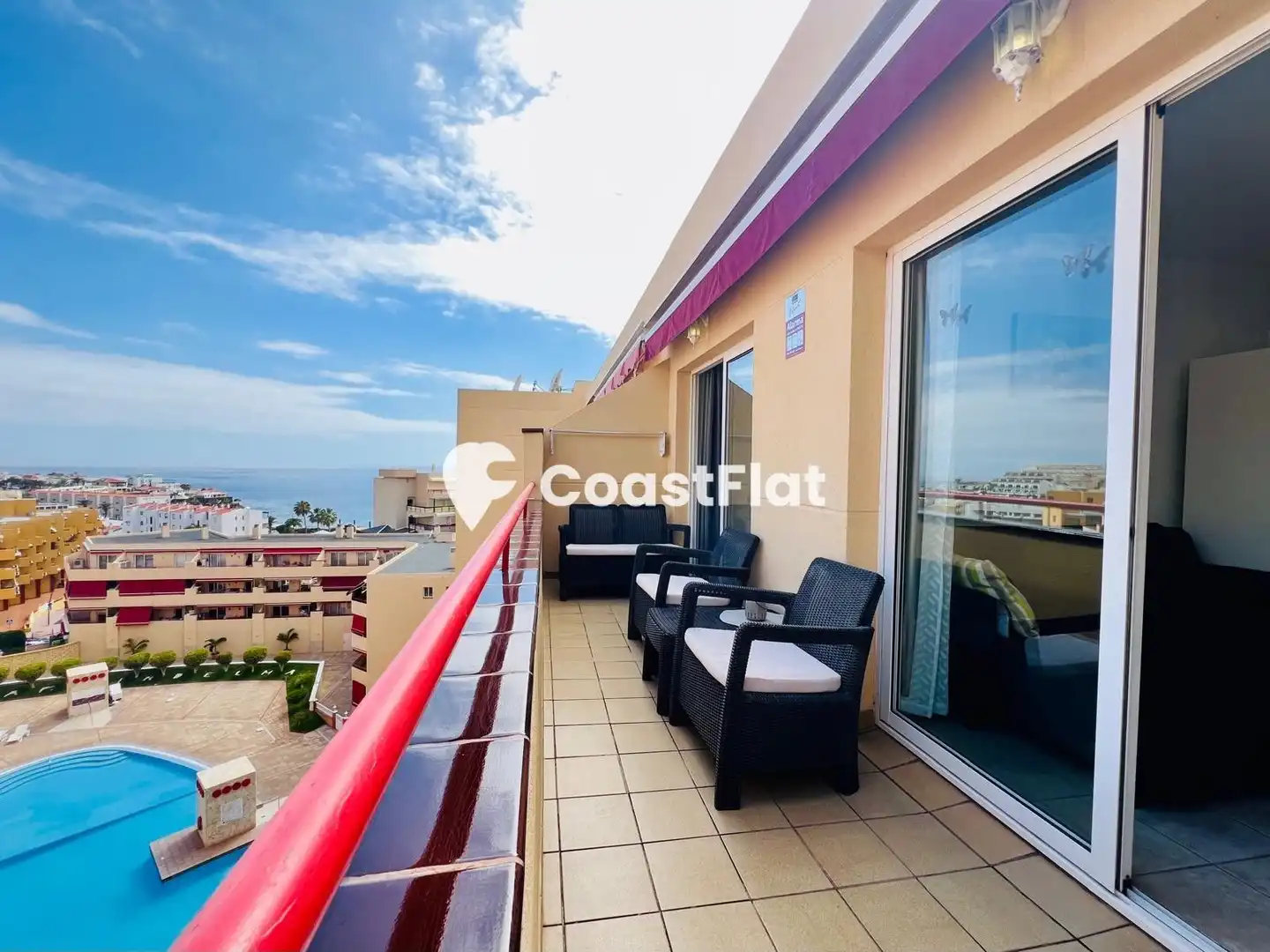 Terraza de Apartamento en venta en Santiago del Teide con Aire acondicionado, Calefacción y Terraza