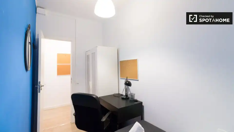 Habitación de Piso de alquiler en Barcelona con Aire acondicionado, Calefacción y Amueblado