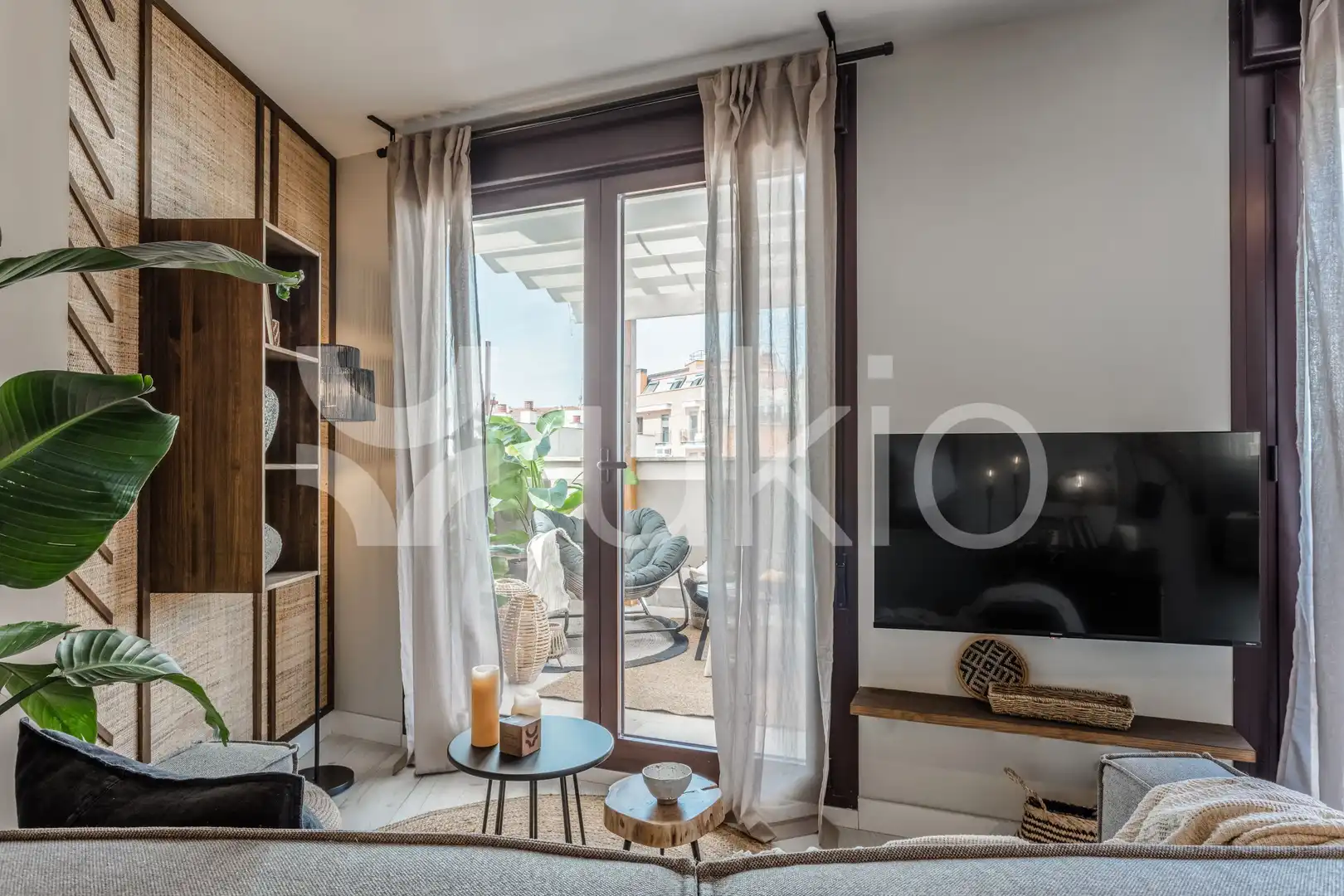 Habitación de Apartamento de alquiler en Madrid con Aire acondicionado, Calefacción y Terraza