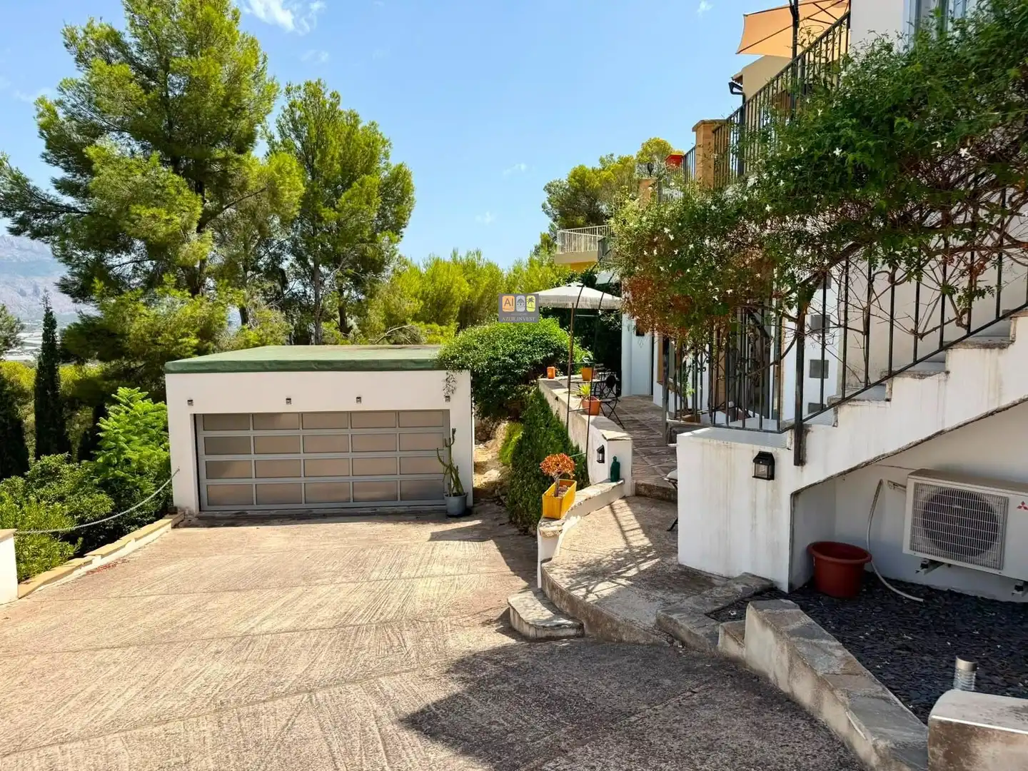 Vista exterior de Pis de lloguer en La Nucia amb Aire condicionat, Calefacció i Jardí privat