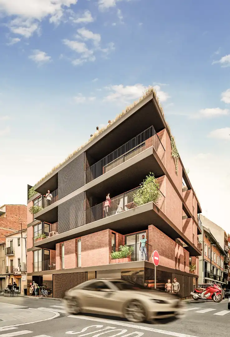 Vista exterior de Piso en venta en Manresa con Aire acondicionado, Calefacción y Horno