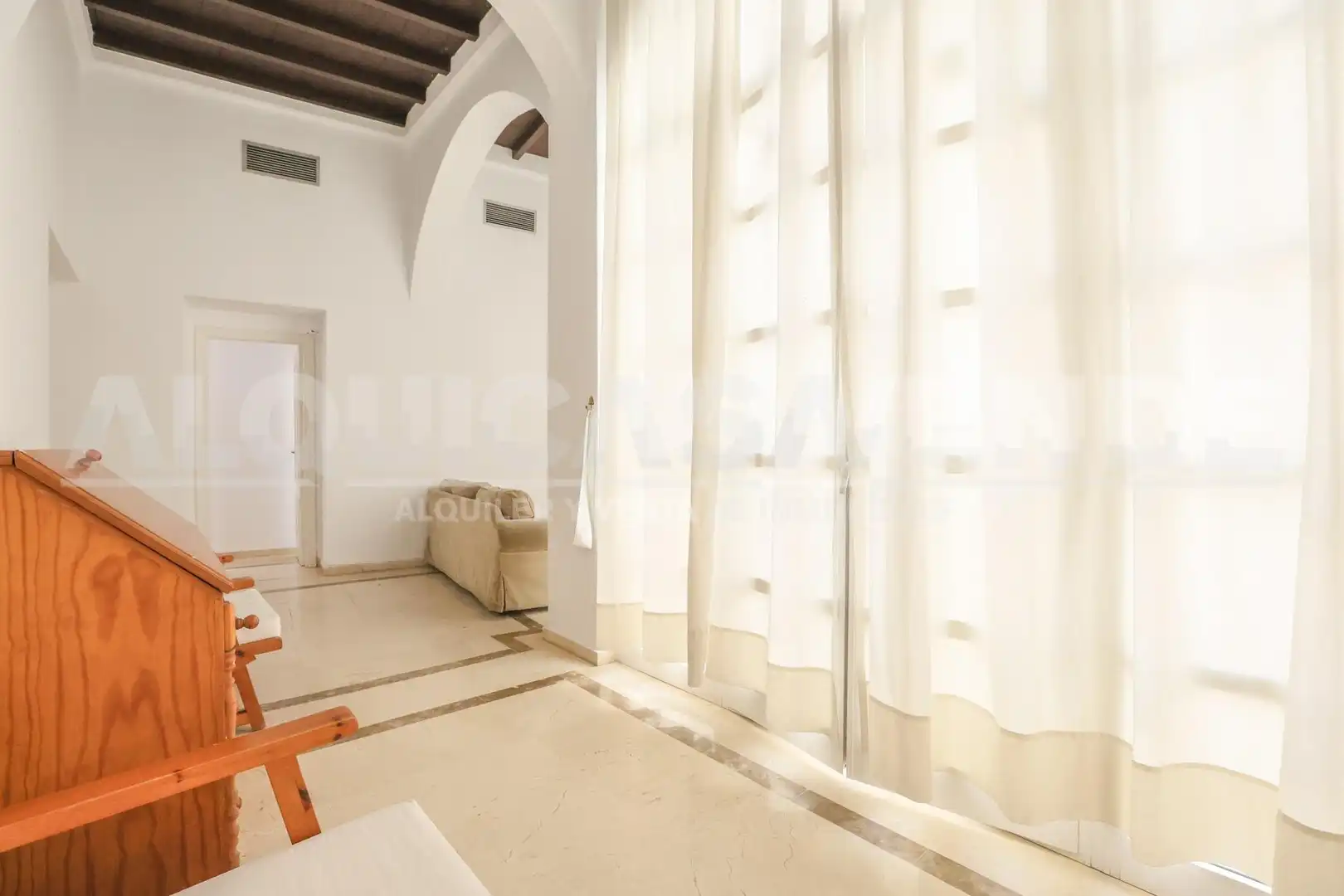 Sala de estar de Piso de alquiler en Sevilla con Aire acondicionado, Calefacción y Amueblado