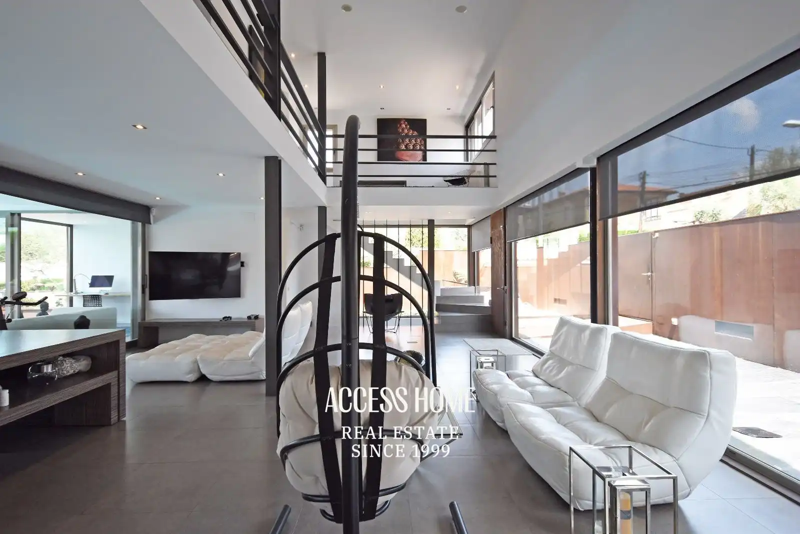 Sala de estar de Casa o chalet de alquiler en Alella con Aire acondicionado, Calefacción y Terraza