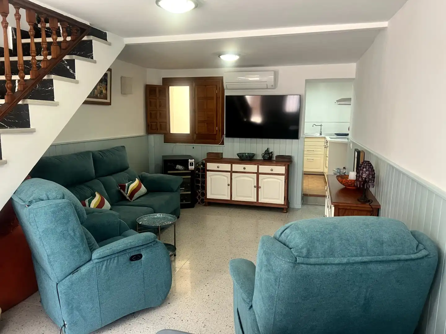 Sala d'estar de Casa o xalet en venda en Salobreña amb Aire condicionat i Terrassa