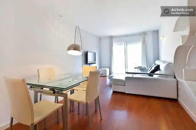 Living room of Flat for rent in Llucmajor  with Air Conditioner, Heating and Parquet flooring