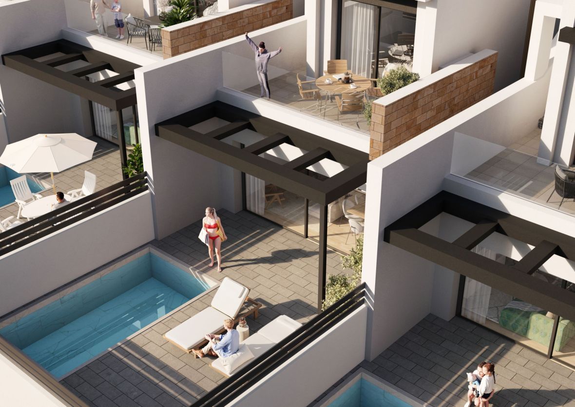 Terrassa de Casa o xalet en venda en Torrevieja amb Aire condicionat, Calefacció i Jardí privat