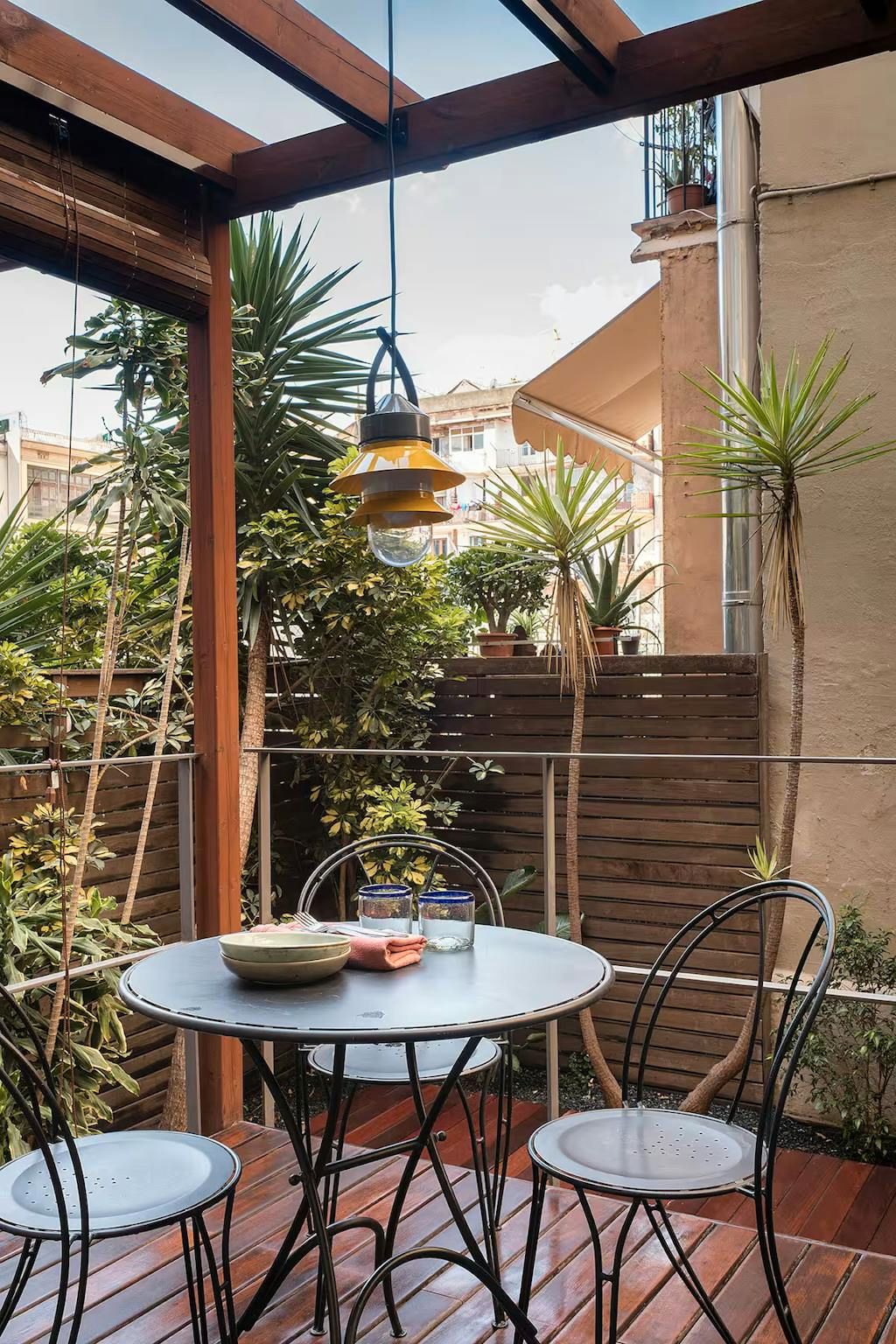 Terrace of Flat to rent in  Barcelona Capital  with Air Conditioner, Heating and Private garden
