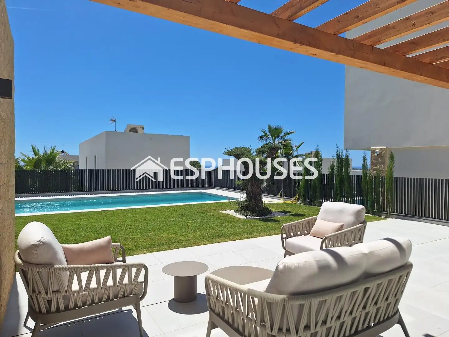 Terraza de Casa o chalet en venta en Finestrat con Aire acondicionado, Terraza y Piscina