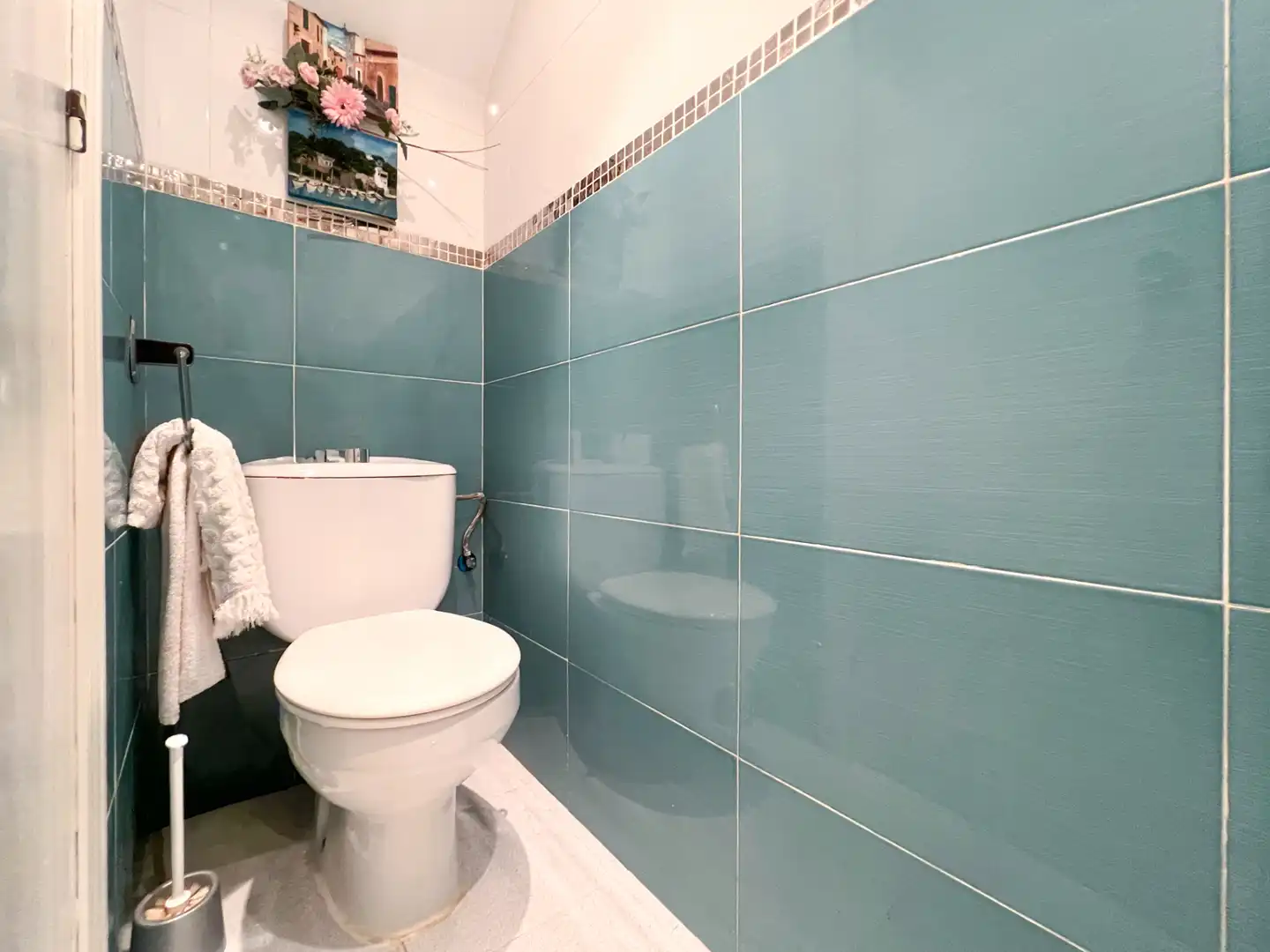 Badezimmer von Einfamilien-Reihenhaus zum Verkauf in Mollet del Vallès mit Klimaanlage, Heizung und Privatgarten
