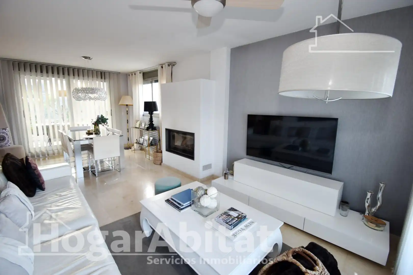 Living room of Detached homes for sale in Burriana / Borriana  with Air Conditioner, Heating and Private garden