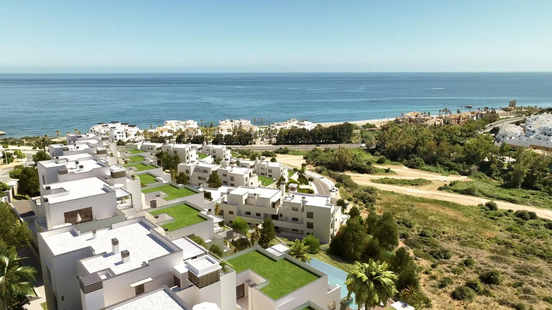 Vista exterior de Apartamento en venta en Casares con Jardín privado, Terraza y Piscina comunitaria