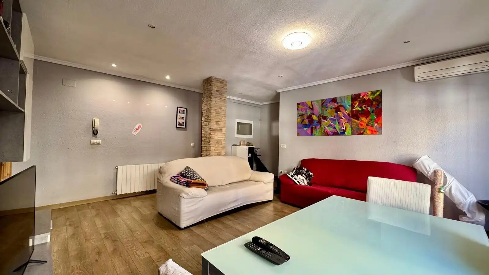 Living room of Flat for share in Burjassot  with Air Conditioner, Heating and Balcony
