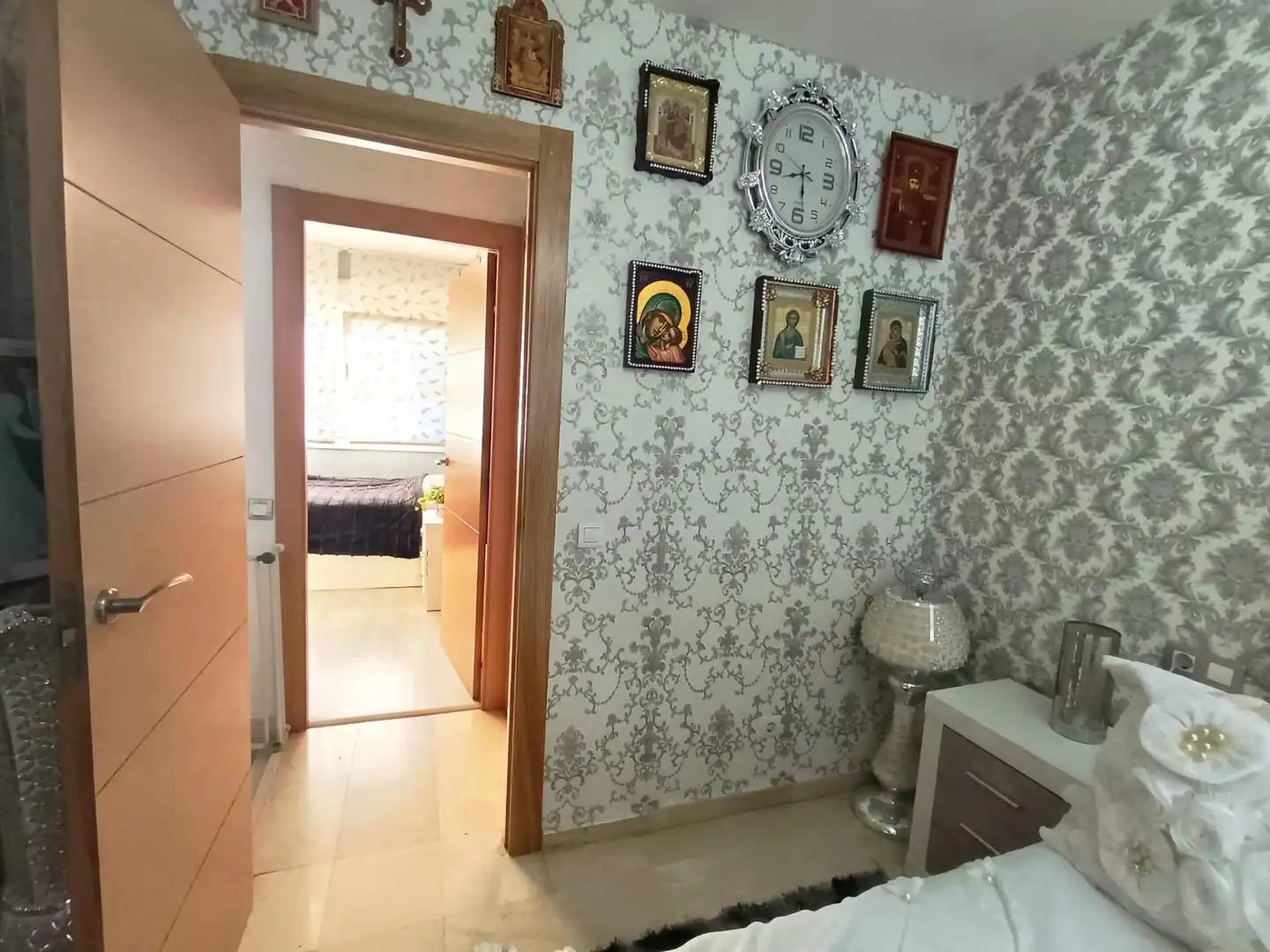 Schlafzimmer von Einfamilien-Reihenhaus zum Verkauf in Petrer mit Klimaanlage, Heizung und Gemeinschaftspool