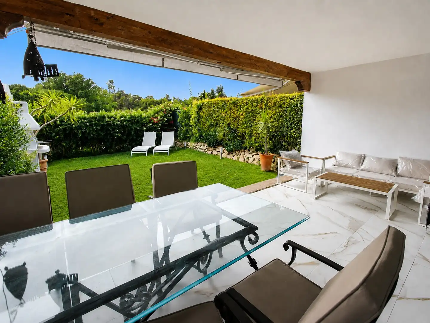 Terrace of Houses for rent in Marbella  with Air Conditioner, Heating and Private garden