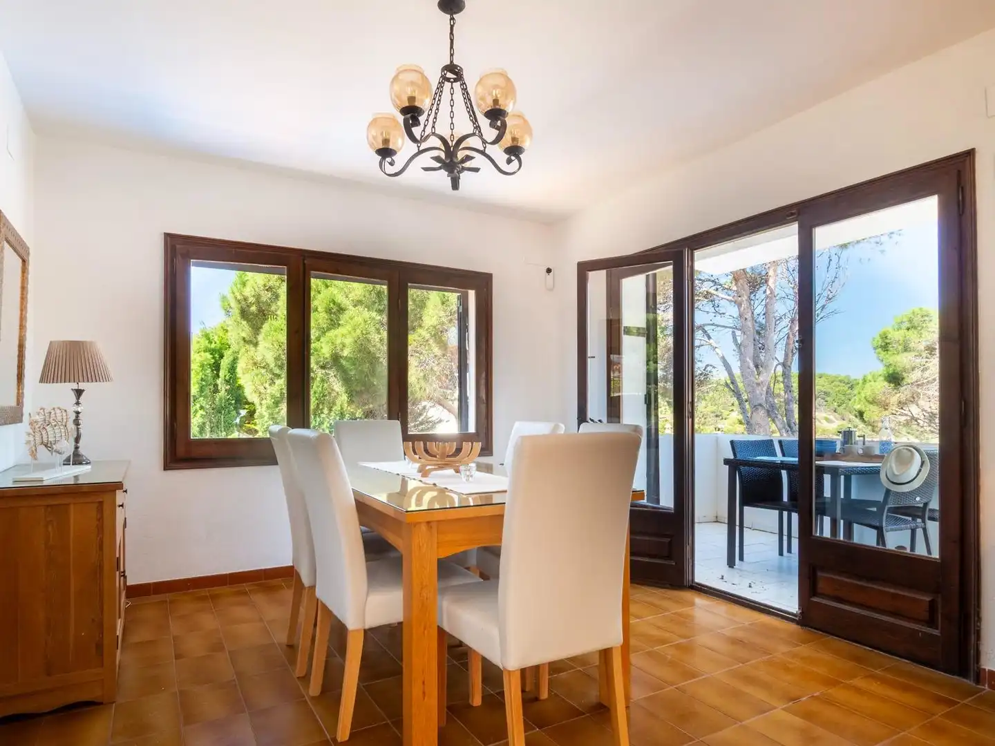 Comedor de Casa o chalet en venta en L'Escala con Jardín privado, Terraza y Piscina