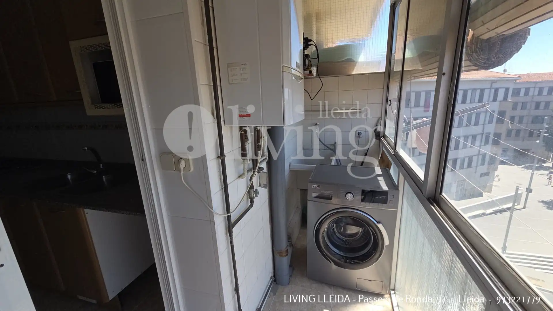 Küche von Wohnung zur Miete in Lleida mit Heizung, Möbliert und Ofen