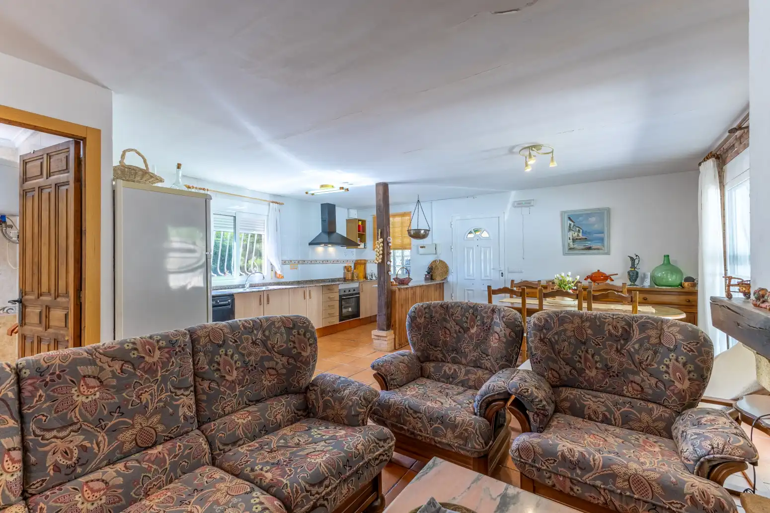 Sala d'estar de Casa o xalet en venda en Albalat dels Tarongers amb Terrassa i Moblat
