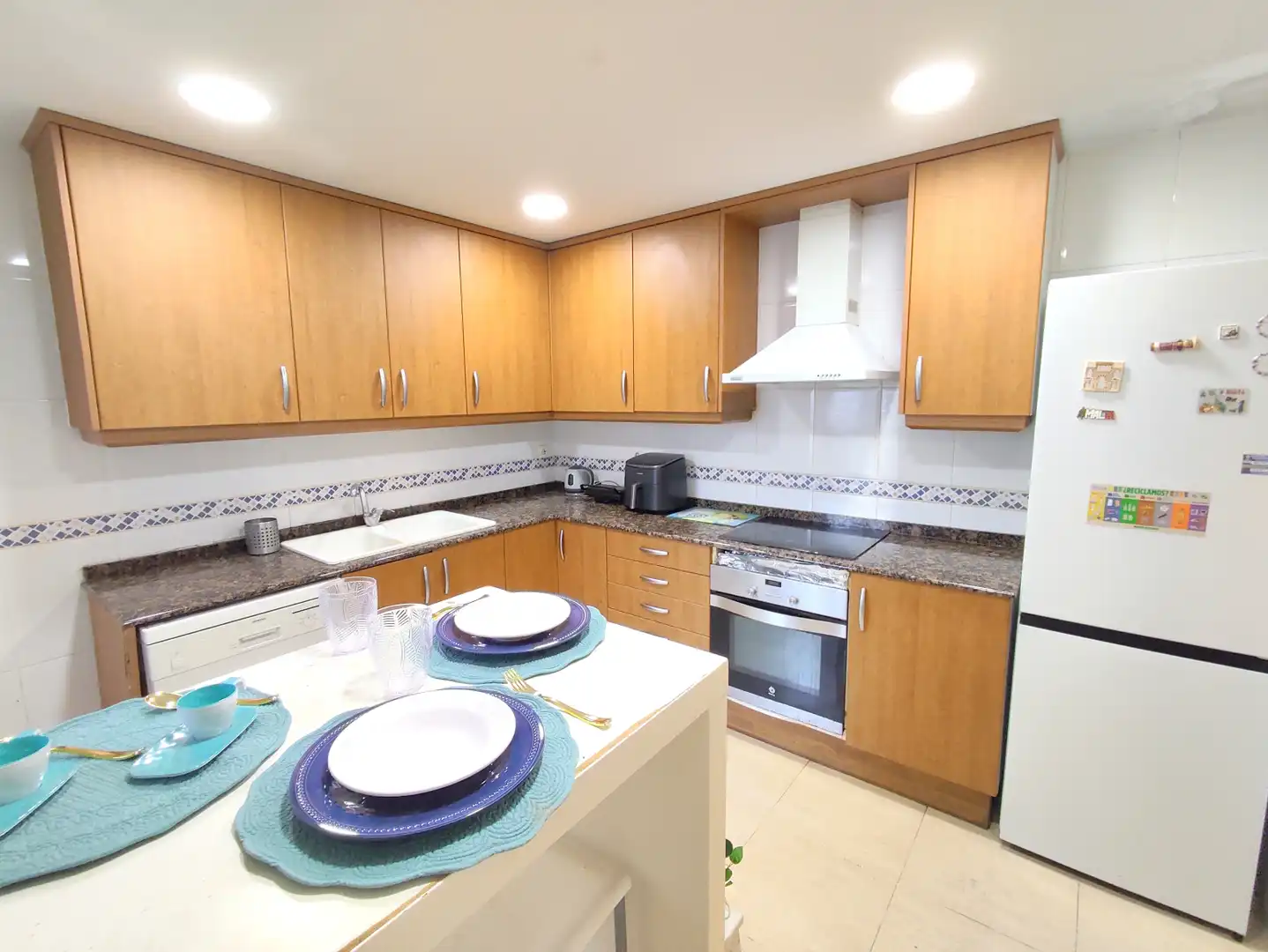 Kitchen of Flat for sale in Puçol  with Air Conditioner, Parquet flooring and Terrace
