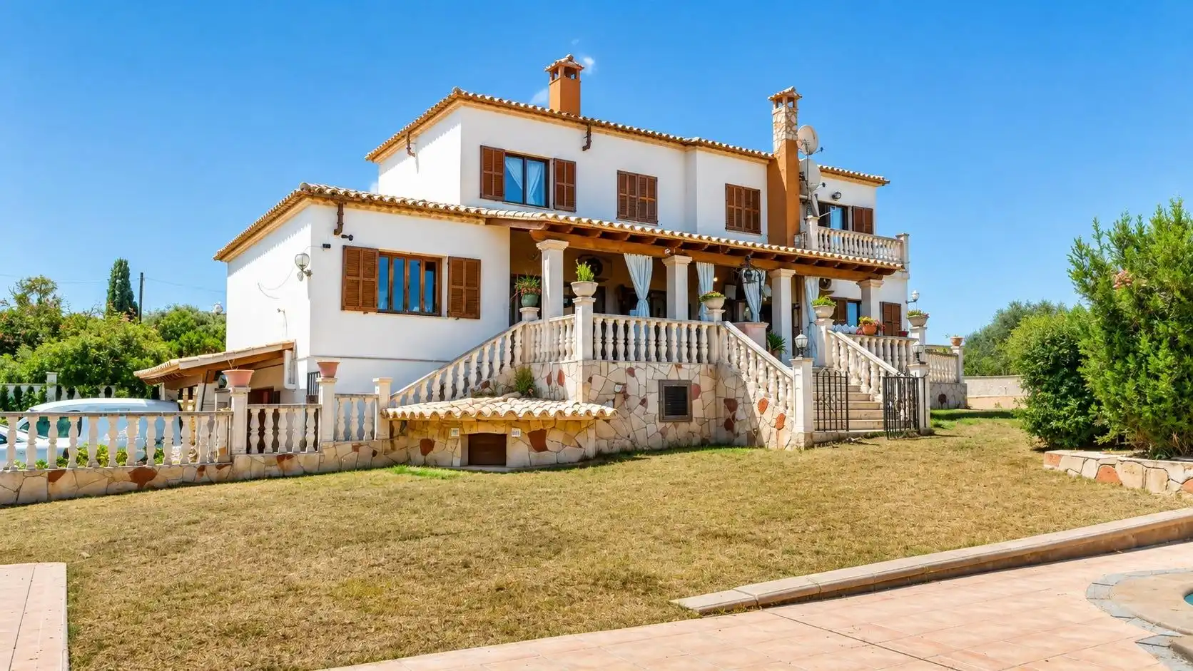 Exterior view of Houses for sale in  Palma de Mallorca  with Air Conditioner, Heating and Private garden