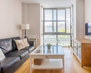 Living room of Apartment to rent in  Madrid Capital  with Air Conditioner, Heating and Private garden