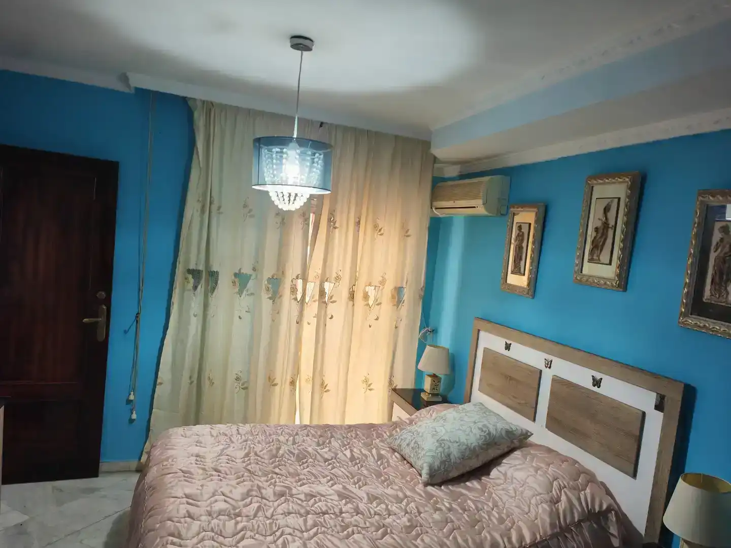 Schlafzimmer von Wohnung zur Miete in Cenes de la Vega mit Klimaanlage und Balkon