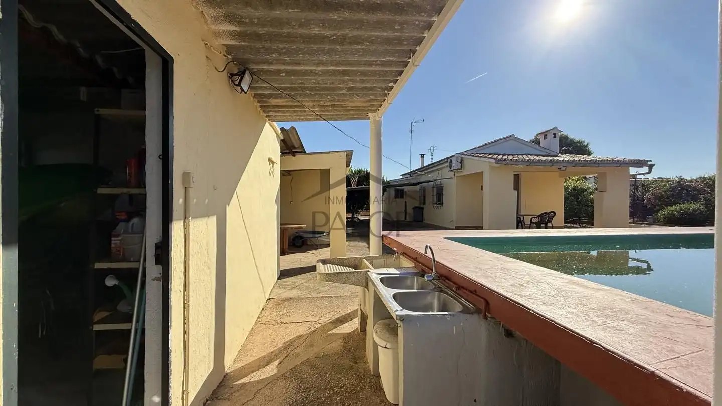 Vista exterior de Finca rústica en venta en Rafelguaraf con Aire acondicionado, Jardín privado y Trastero