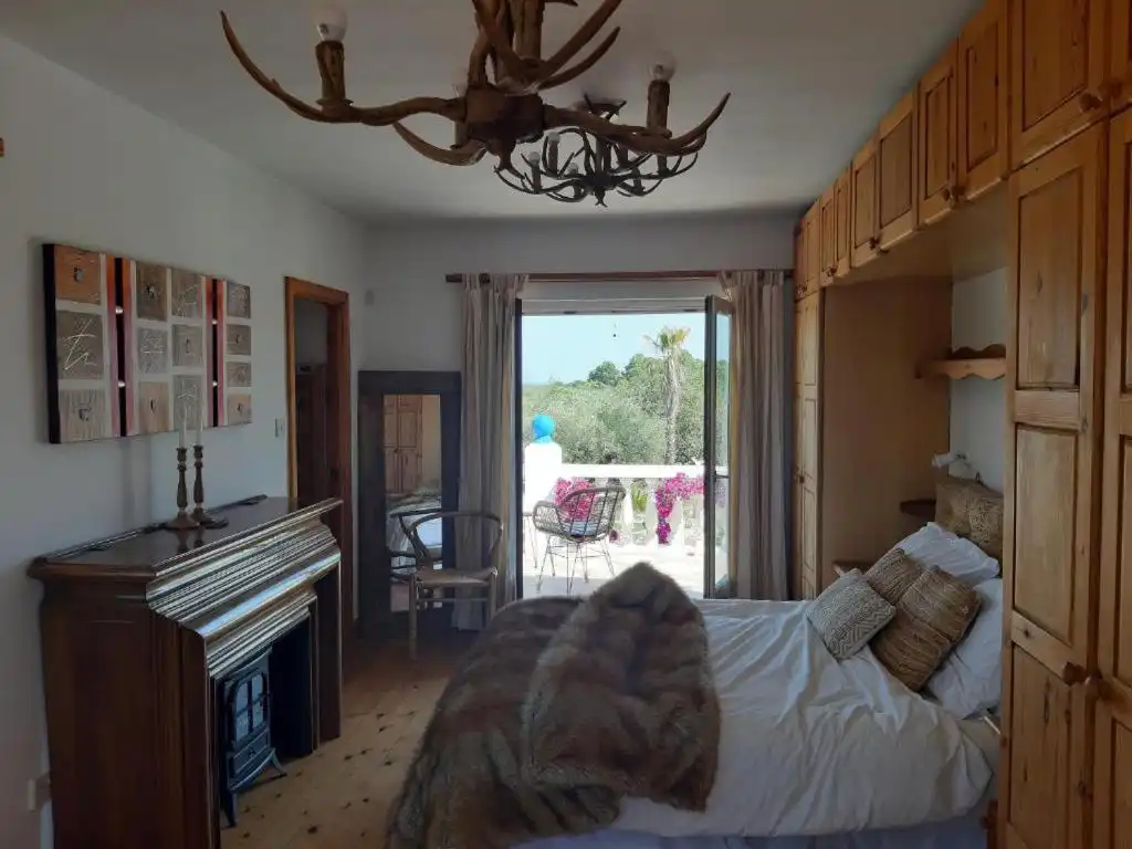Schlafzimmer von Haus oder Chalet zur Miete in L'Ametlla de Mar  mit Klimaanlage, Privatgarten und Schwimmbad